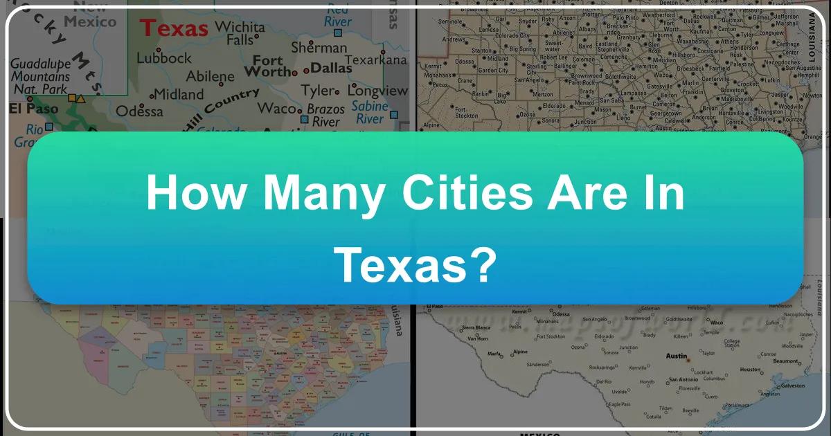 How Many Cities Are in Texas?