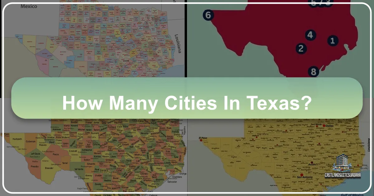 how many cities in texas