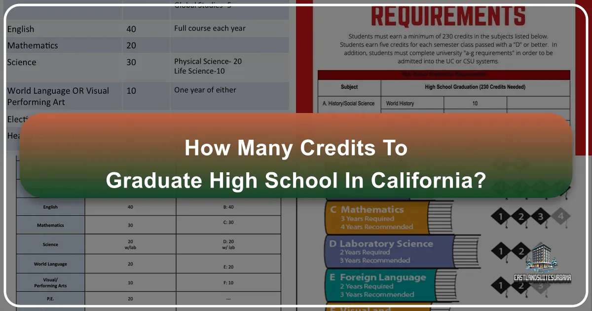 How Many Credits to Graduate High School in California