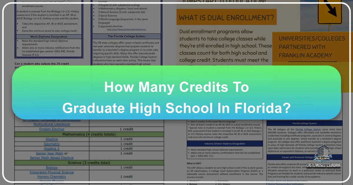 How Many Credits to Graduate High School in Florida