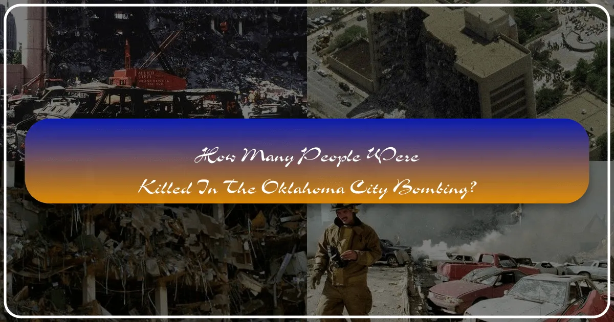 how many people were killed in the oklahoma city bombing