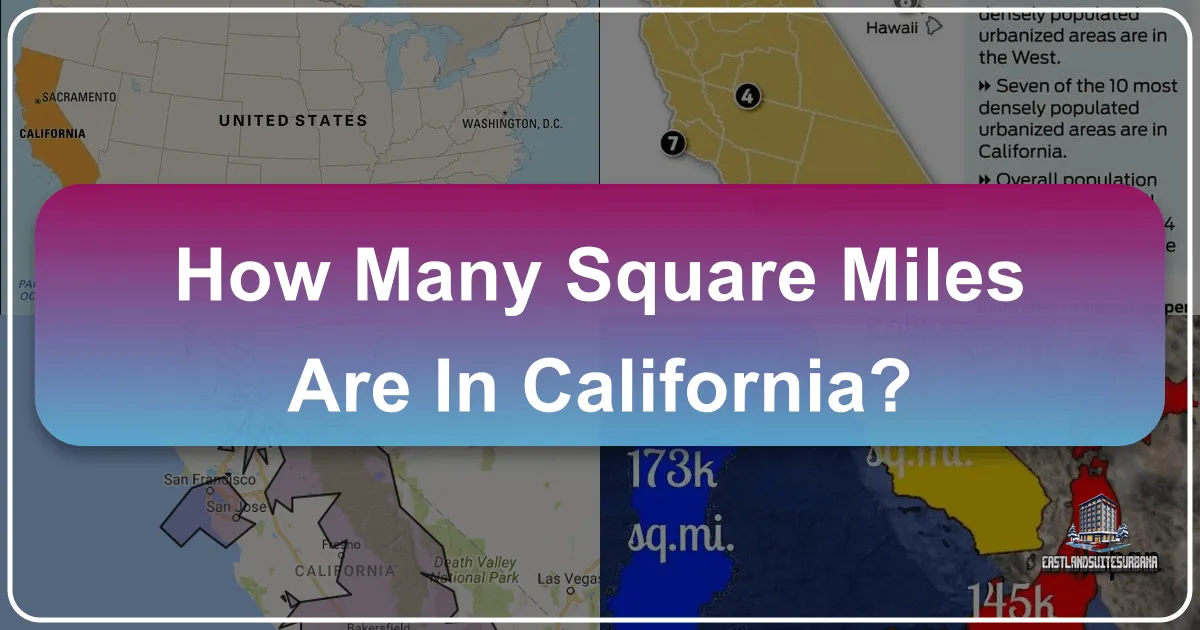 How Many Square Miles Are In California?