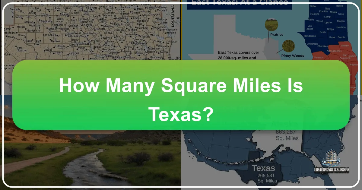 how many square miles is texas