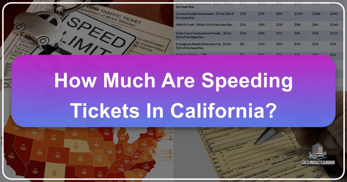 How Much Are Speeding Tickets In California?