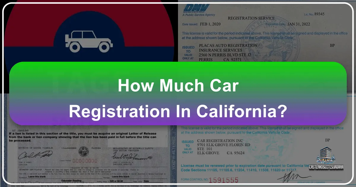 How Much Car Registration In California?
