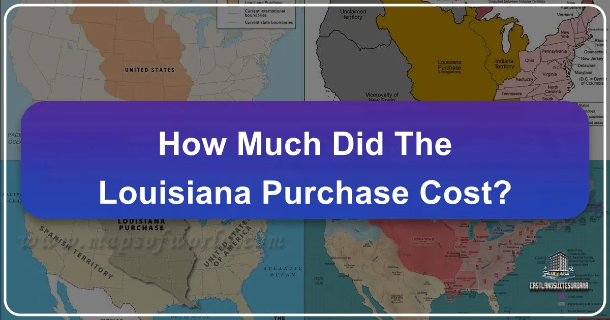 How Much Did The Louisiana Purchase Cost?