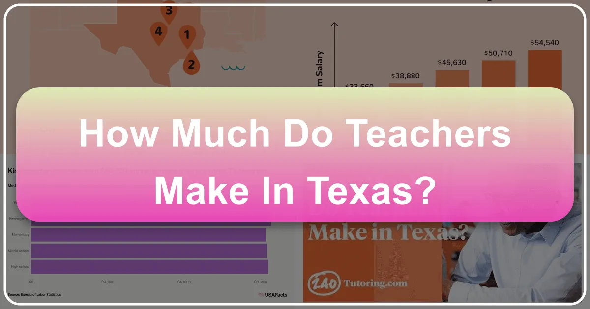 how much do teachers make in texas