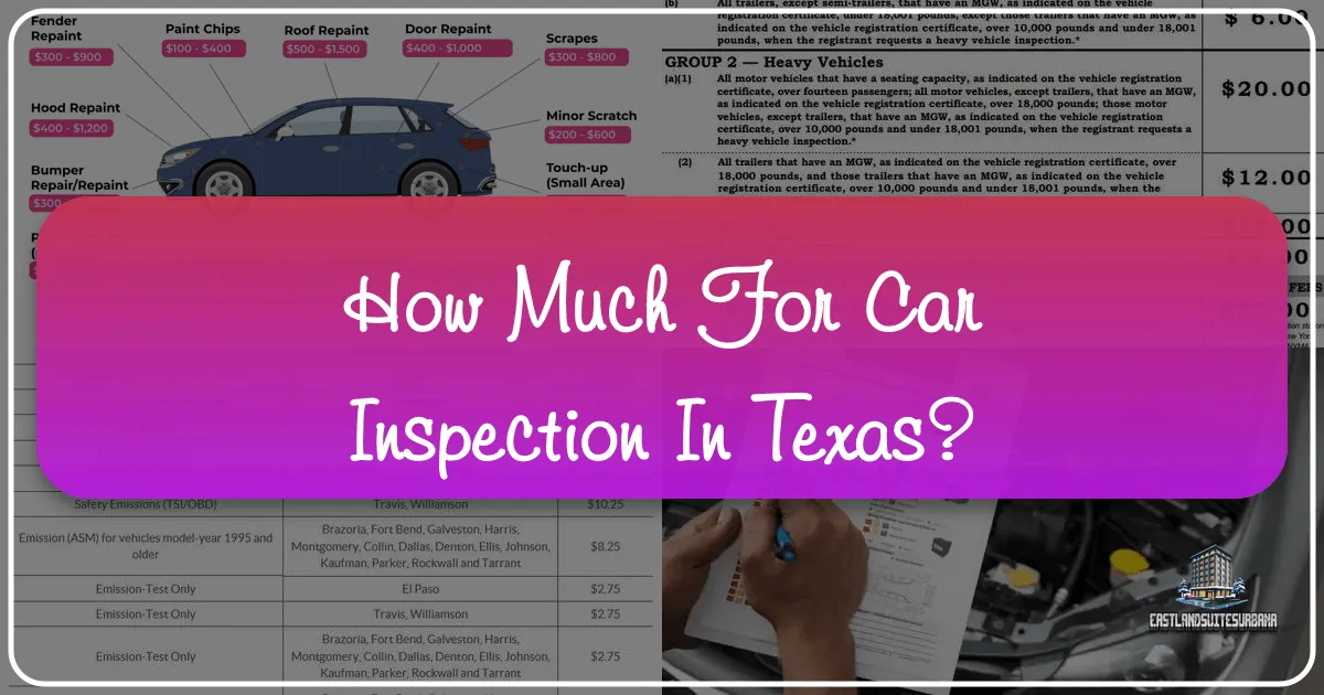 How Much For Car Inspection In Texas?