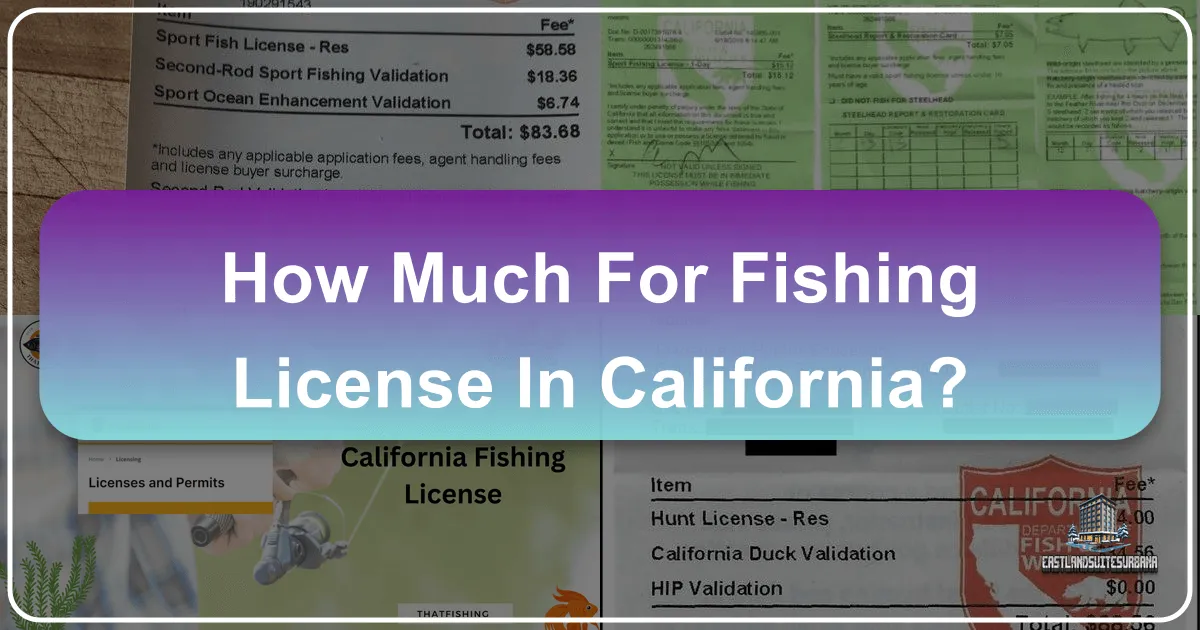 How Much For Fishing License In California?