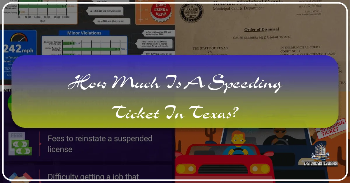 how much is a speeding ticket in texas