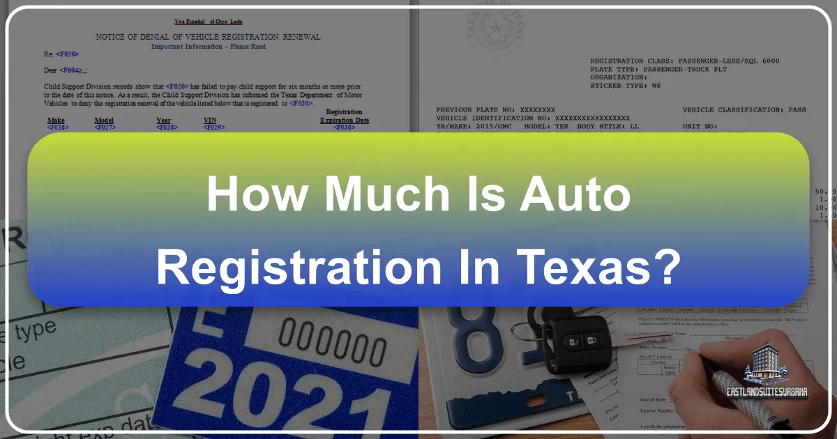 How Much Is Auto Registration In Texas