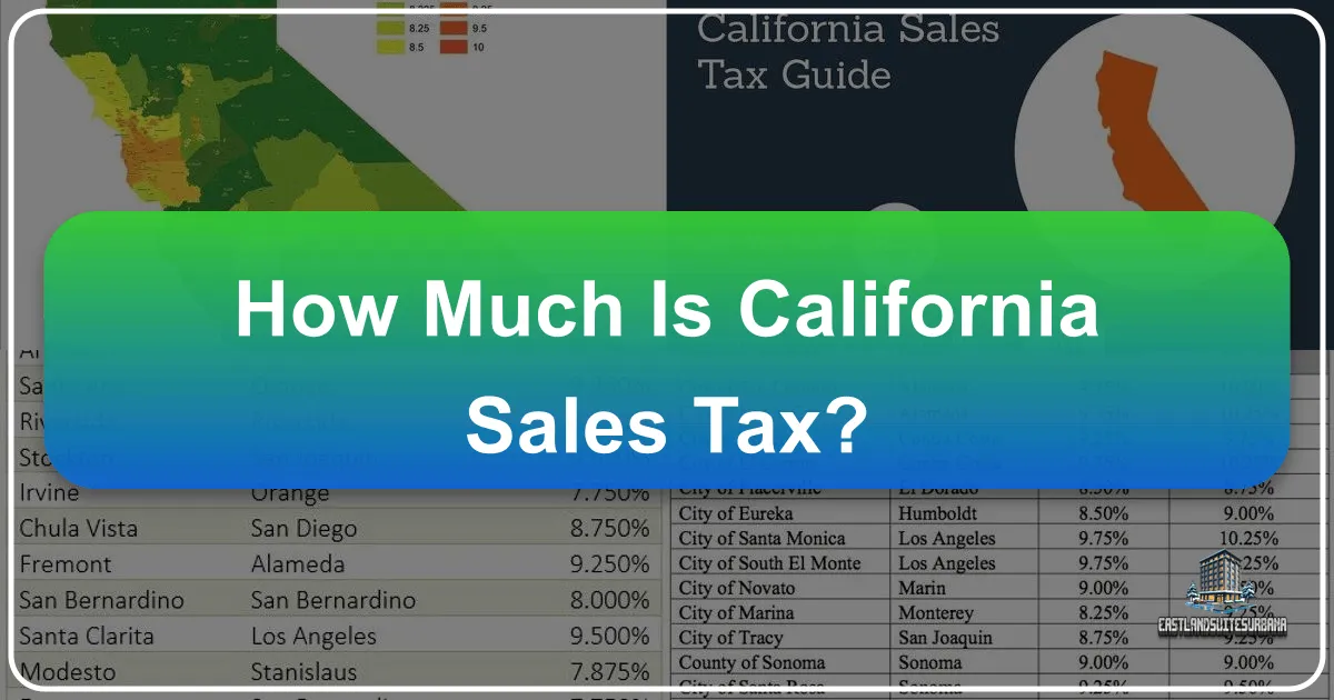 How Much Is California Sales Tax?