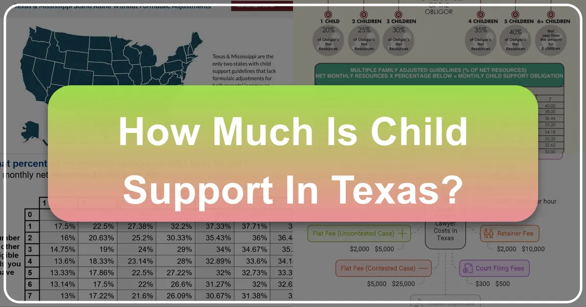 how much is child support in texas