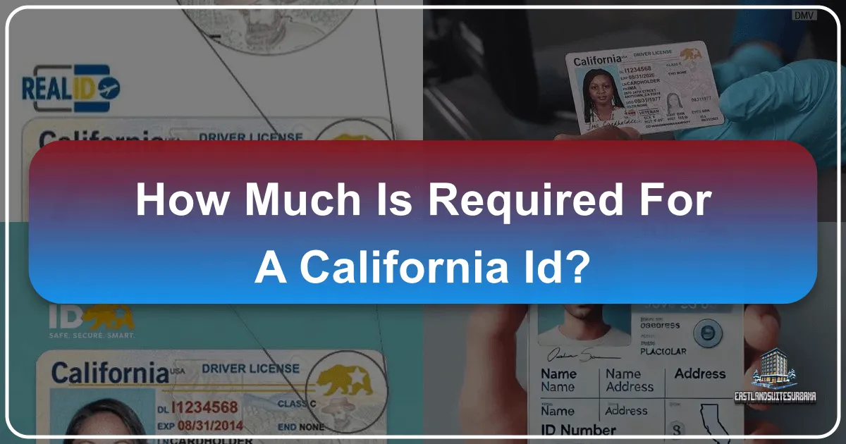 How Much Is Required For A California ID? Unlocking Your Golden State Journey