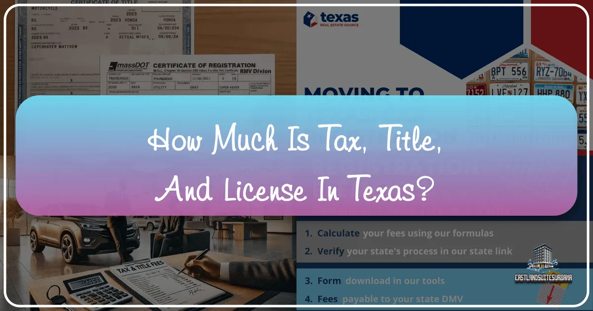 How Much Is Tax, Title, And License In Texas?
