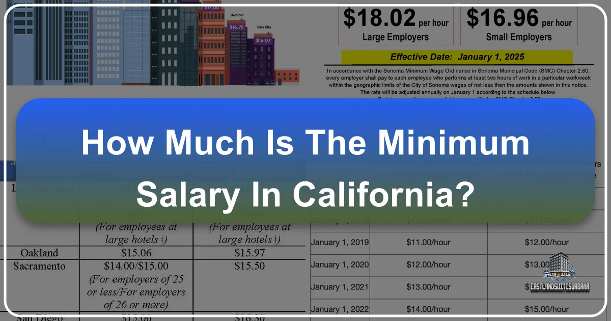 How Much Is The Minimum Salary In California?