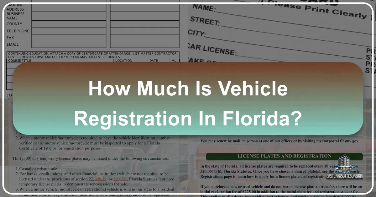 How Much Is Vehicle Registration In Florida?