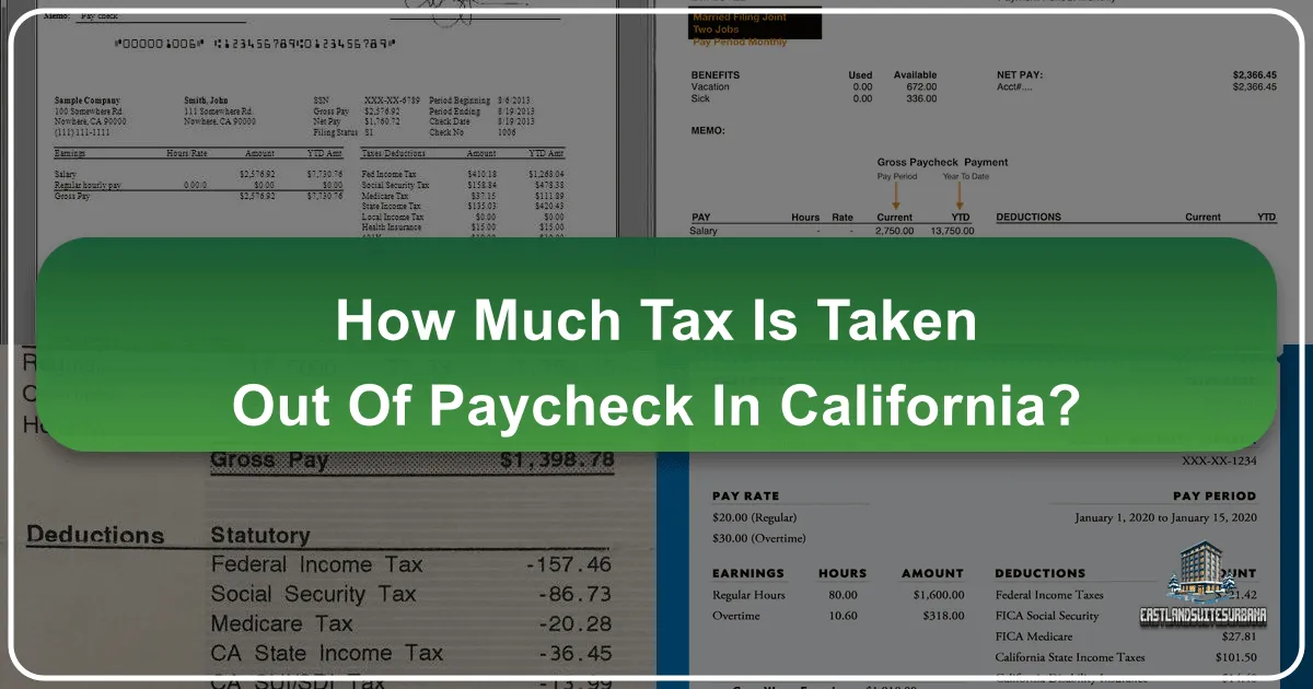 How Much Tax Is Taken Out of Paycheck in California?