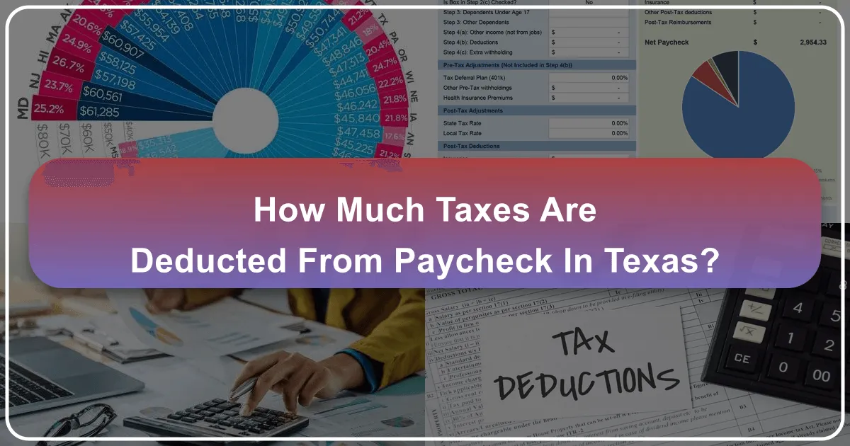 how much taxes deducted from paycheck texas