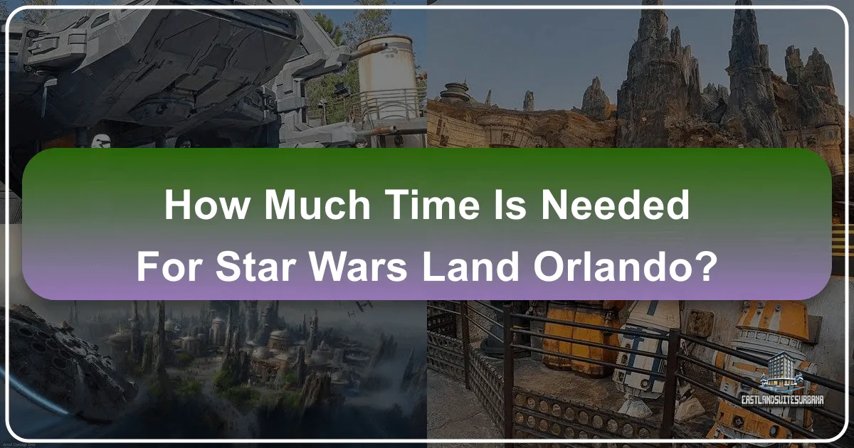 How Much Time Is Needed for Star Wars Land Orlando