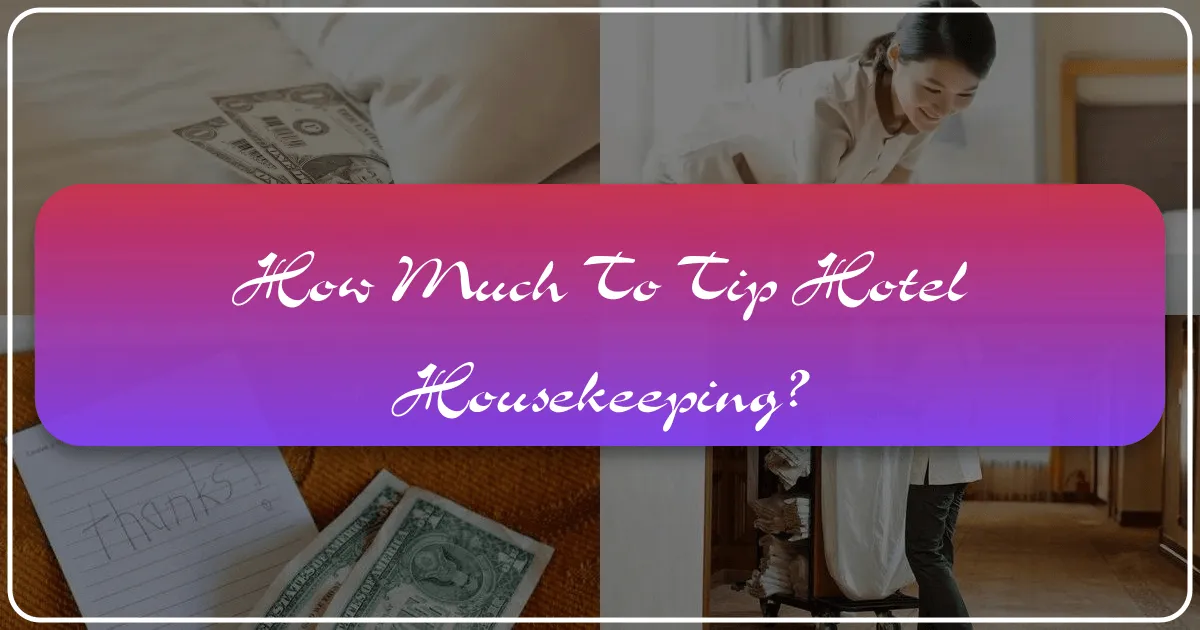 How Much to Tip Hotel Housekeeping: A Comprehensive Guide for Travelers