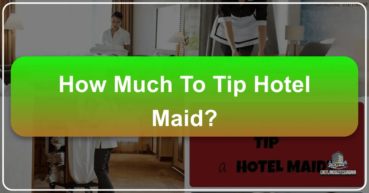 How Much to Tip Hotel Maids: A Comprehensive Guide to Gratuity Etiquette for Discerning Travelers