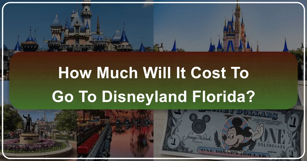How Much Will It Cost to Go to Disneyland Florida?