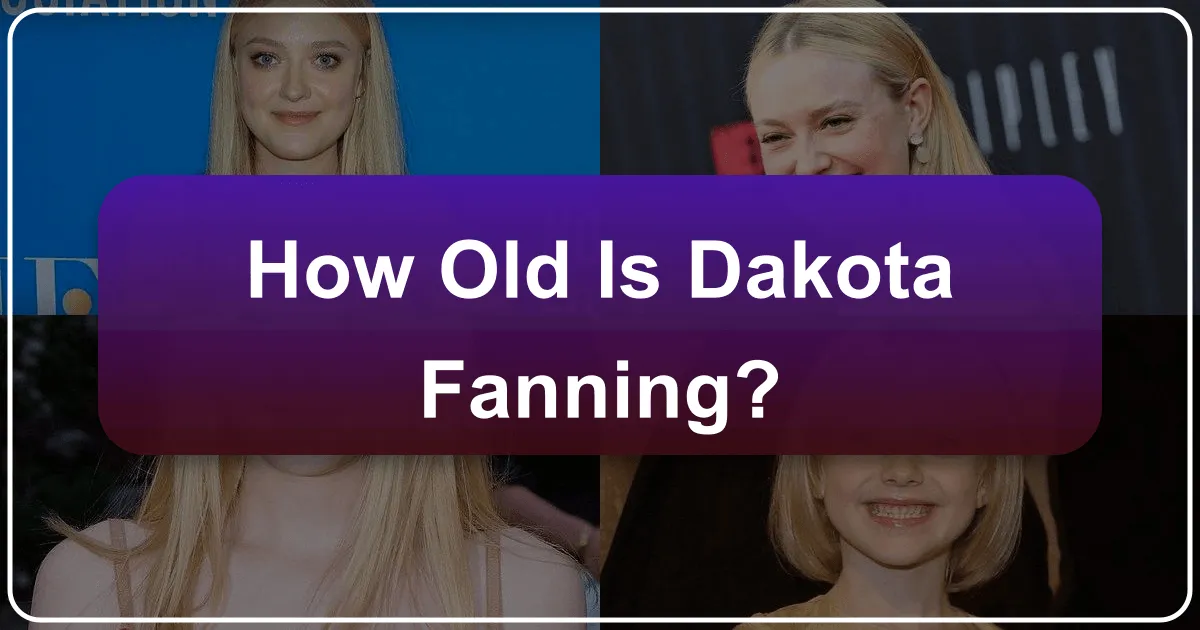 how old is dakota fanning
