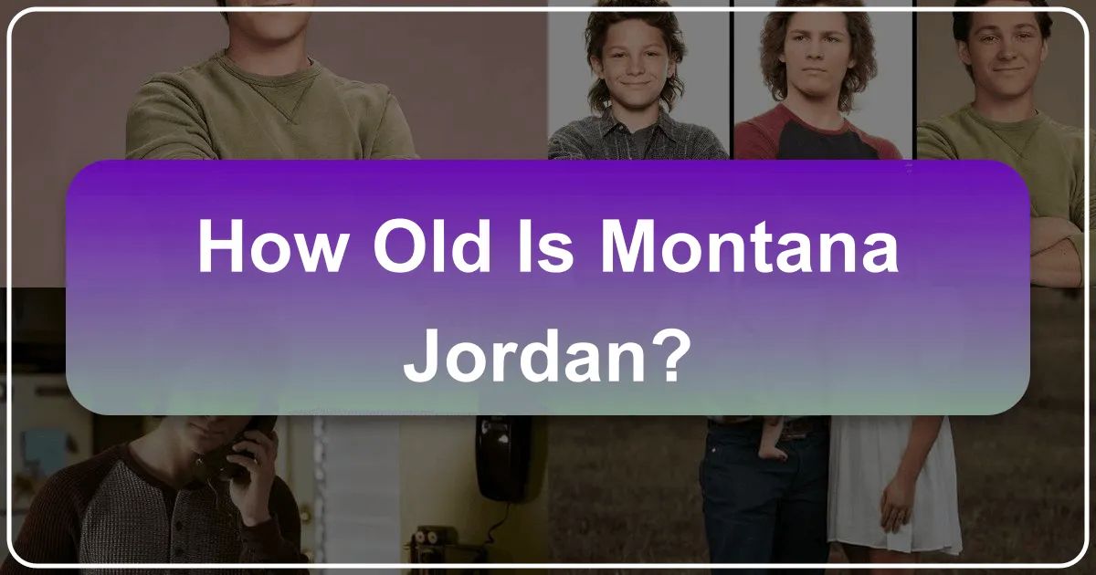 How Old Is Montana Jordan?