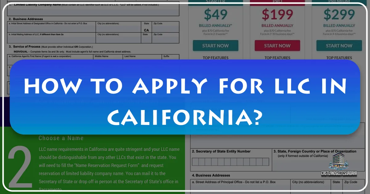 how to apply for llc in california