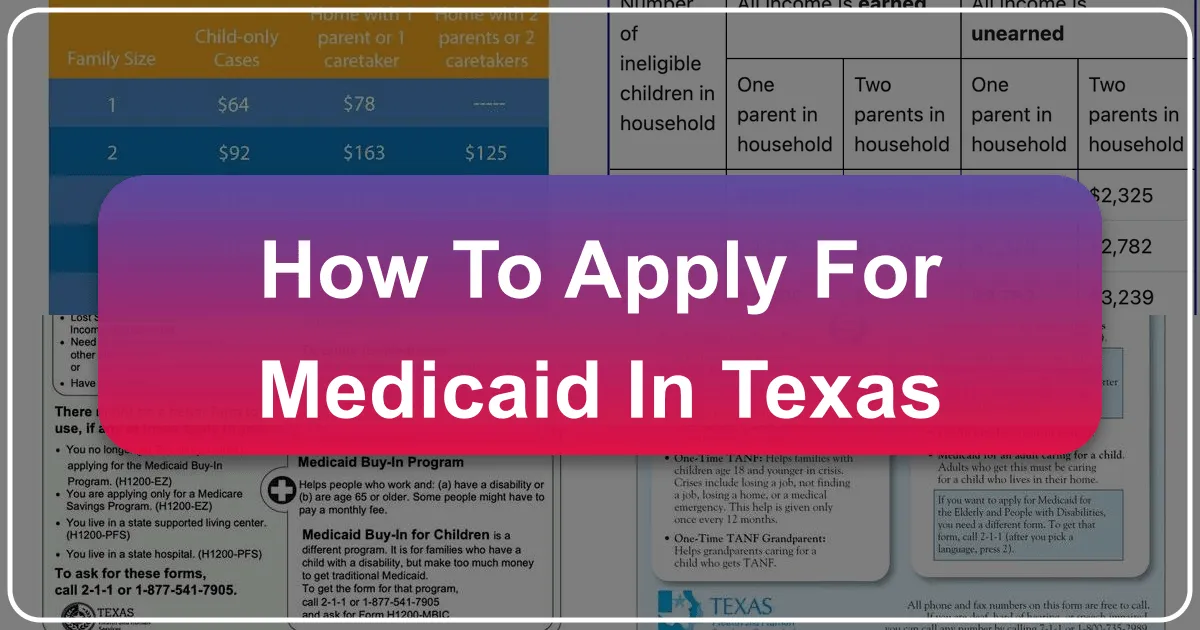 How to Apply for Medicaid in Texas