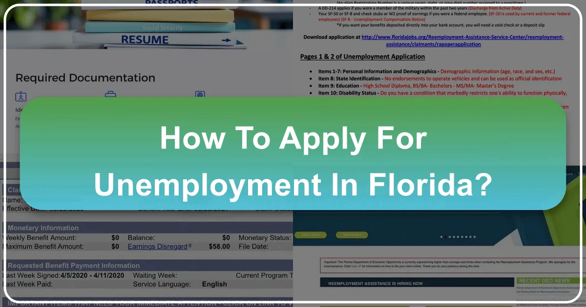 how to apply for unemployment in florida
