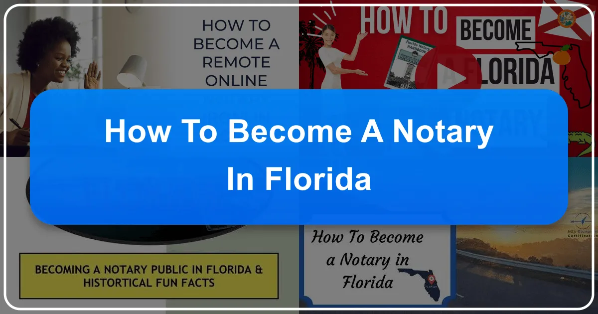 How to Become a Notary in Florida