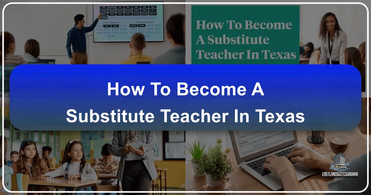 How To Become A Substitute Teacher In Texas