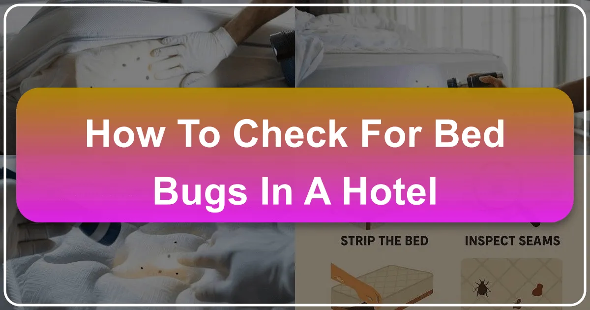 How to Check for Bed Bugs in a Hotel