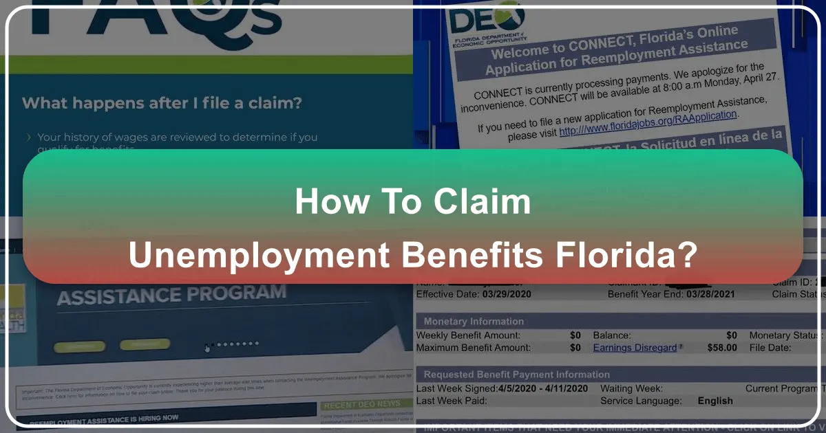 how to claim unemployment benefits florida