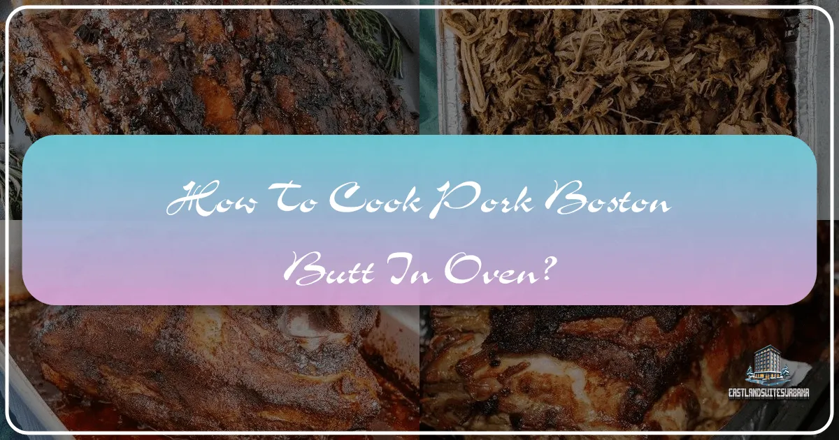 How to Cook Pork Boston Butt in Oven