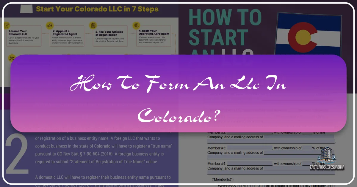 How To Form An LLC In Colorado?