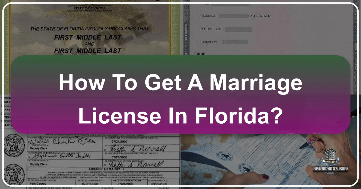 How To Get A Marriage License In Florida?