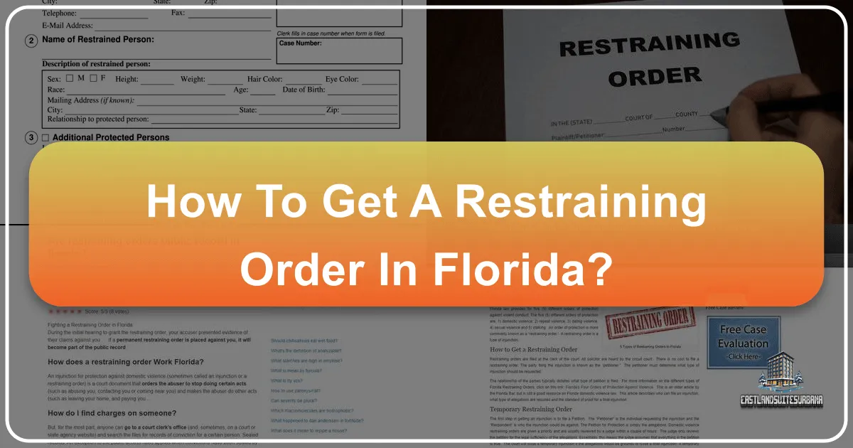 How To Get A Restraining Order In Florida?