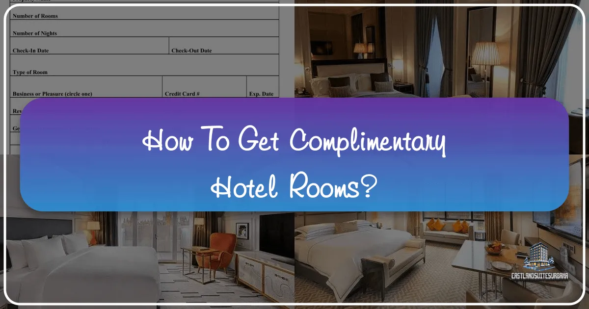 How To Get Complimentary Hotel Rooms?