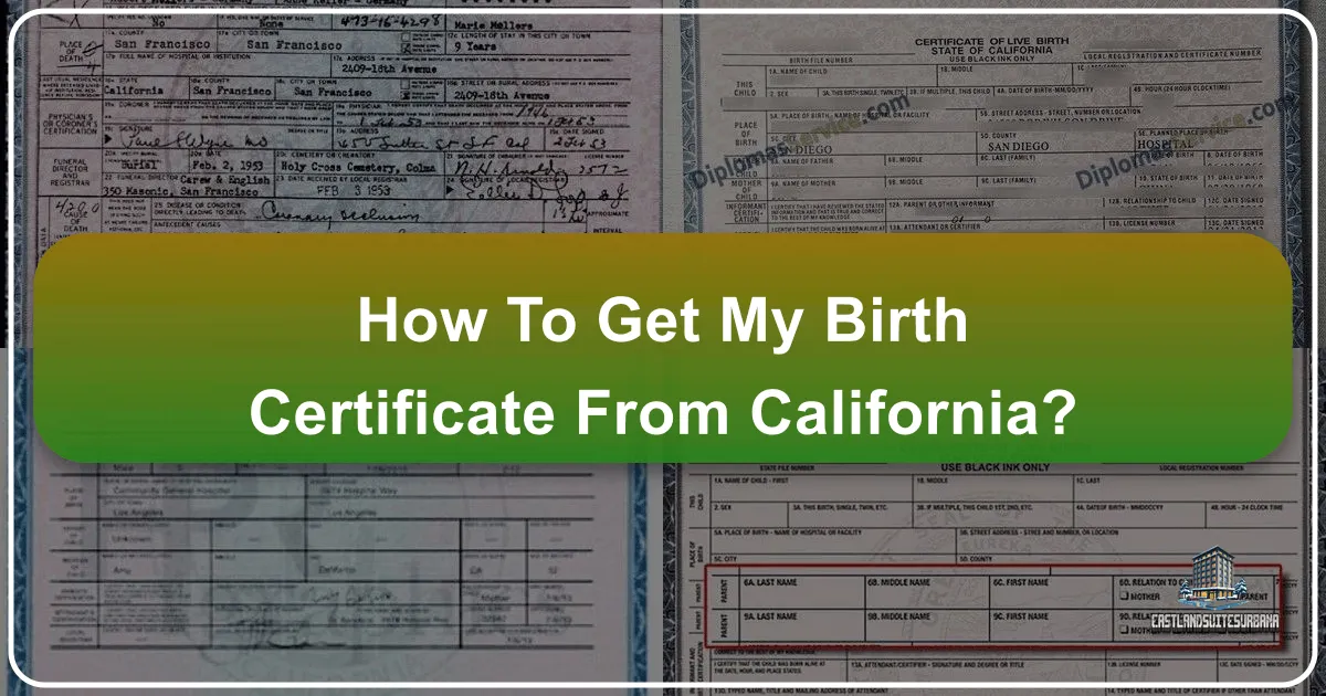 How To Get My Birth Certificate From California?