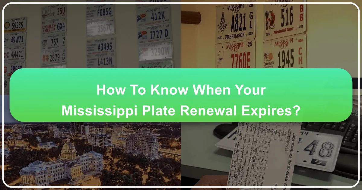 How to Know When Your Mississippi Plate Renewal Expires: Essential for Seamless Travel and Exploration