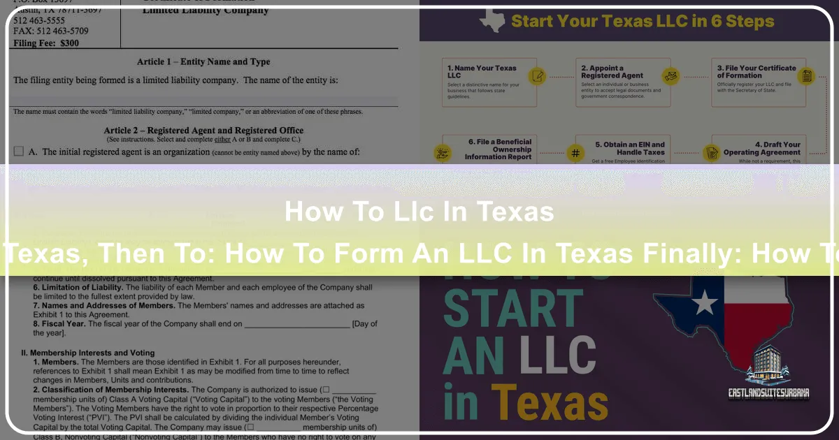 How To Form An LLC In Texas