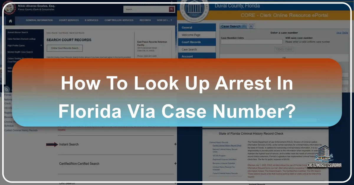 How To Look Up Arrest In Florida Via Case Number?