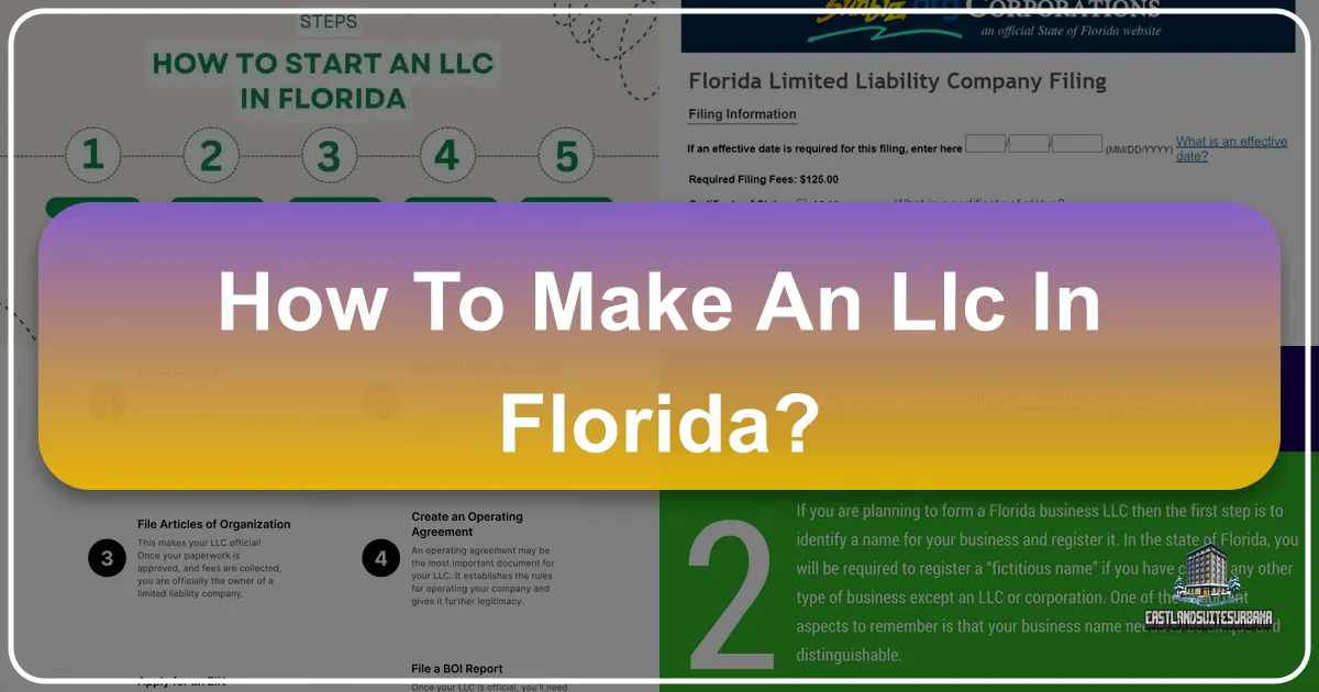 How To Make An LLC In Florida?