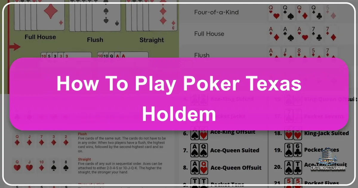 How To Play Poker Texas Holdem