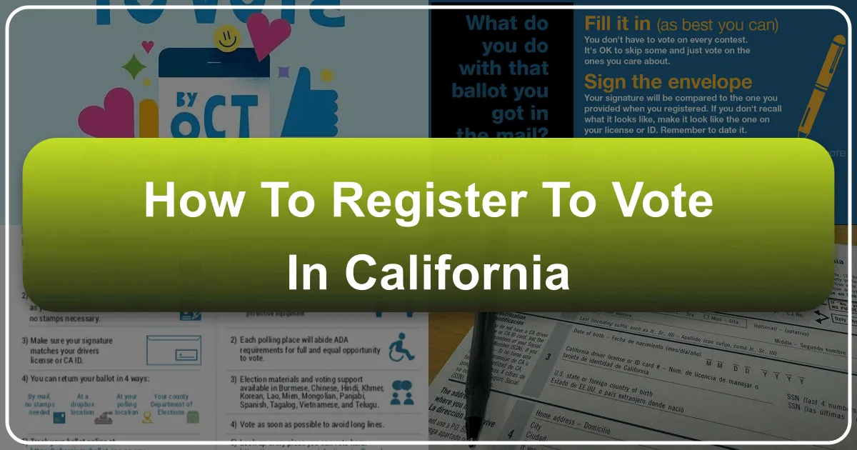 Registering to Vote in California: A Guide for New Residents and Long-Term Explorers