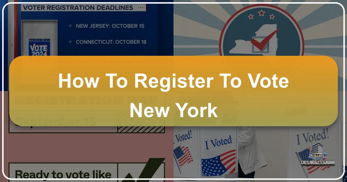 How To Register To Vote New York