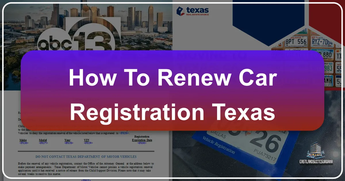 How To Renew Car Registration Texas
